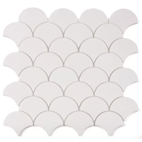 Dragon Scale Thassos - marble tile